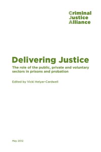 delivering justice page cover page